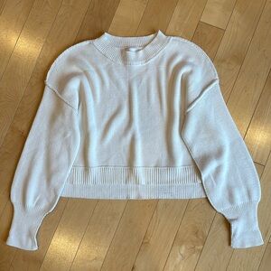 Pink Rose crop sweater